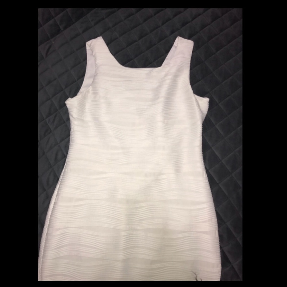 White fitted dress